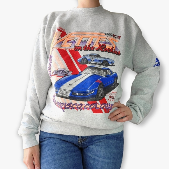 Hanes Other - Vintage 90s Corvette crewneck sweatshirt XL